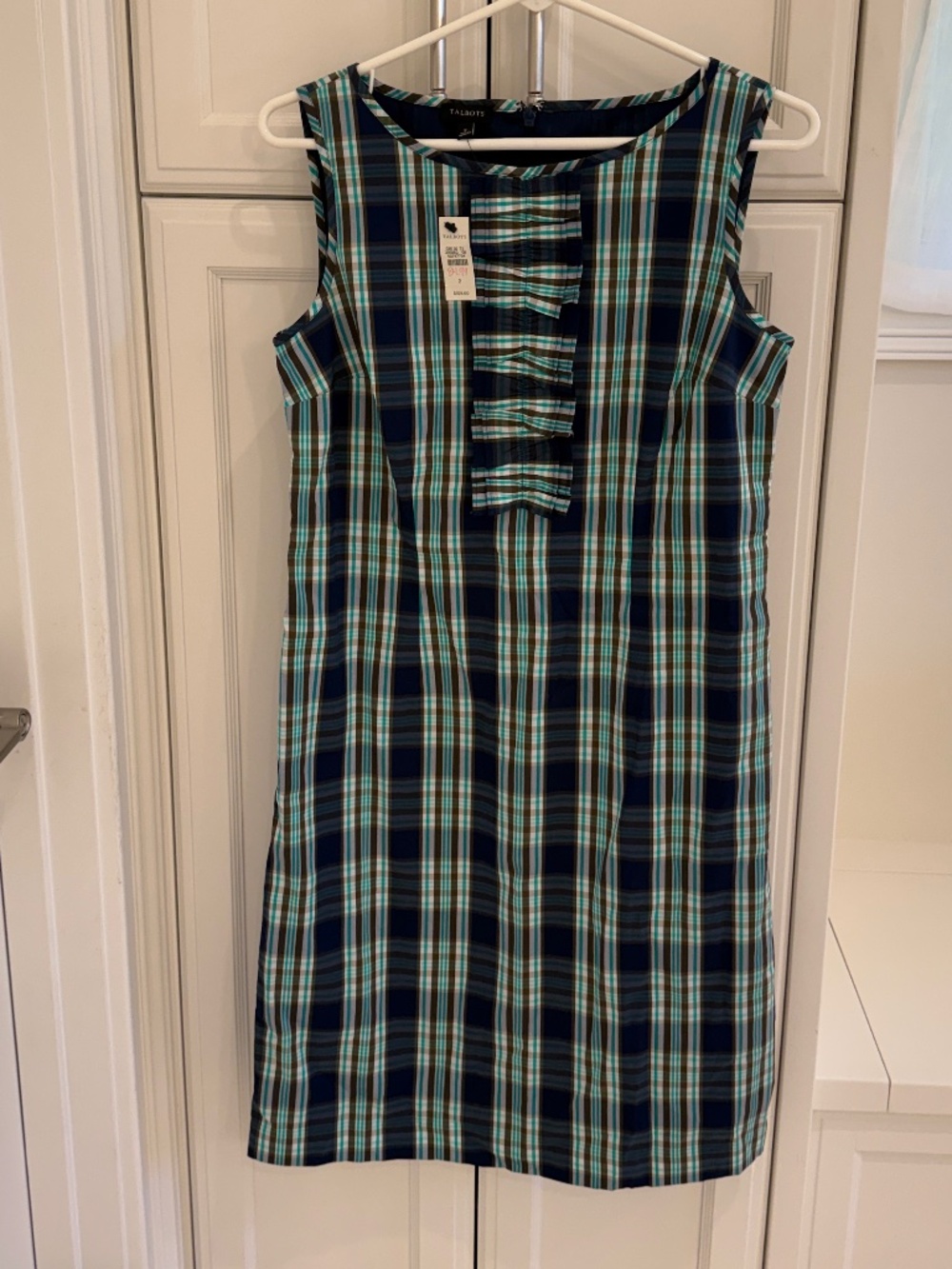Beautiful Blue & Green Plaid Dress - NEW!!
